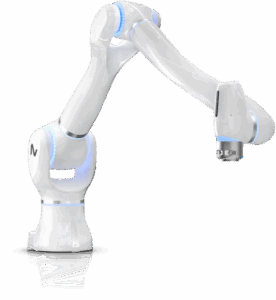 MAiRA Robot from NEURA Robotics on the floor white background