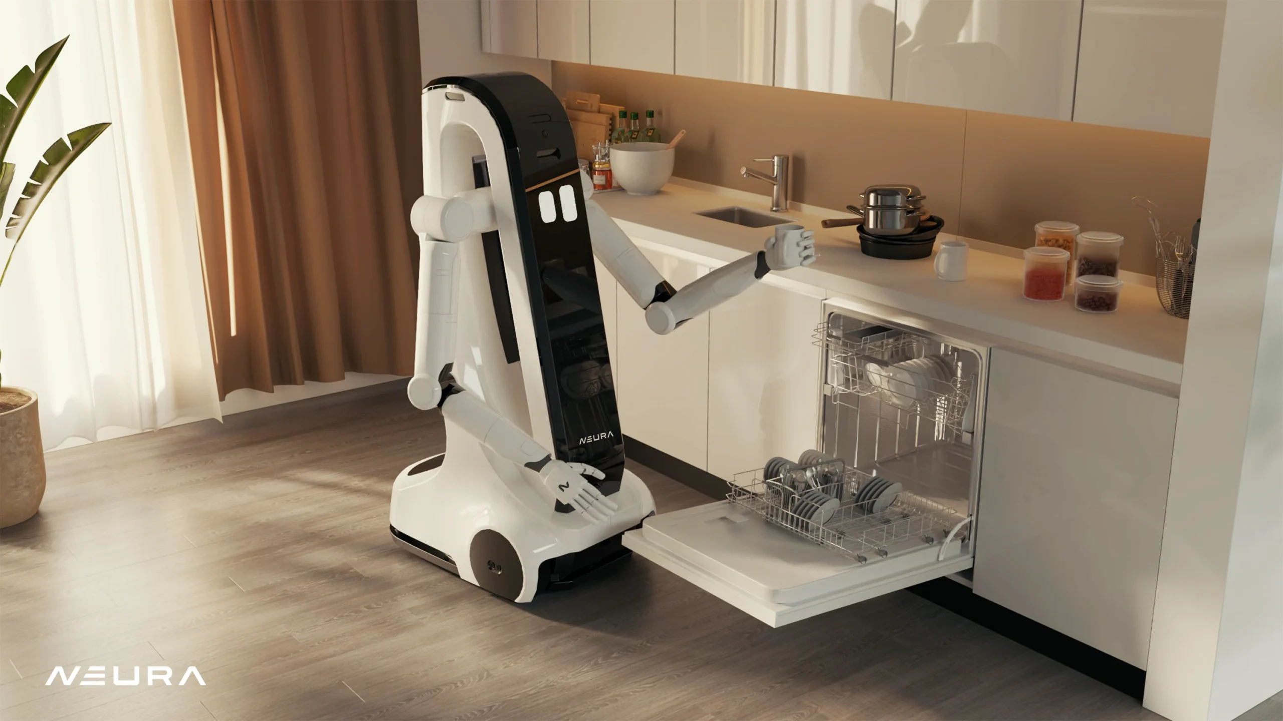 MiPA NEURA Robotics Household Dishwasher
