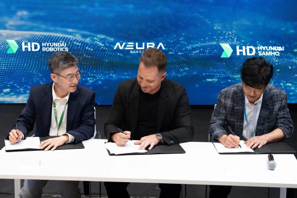 NEURA Robotics, HD Hyundai Samho, HD Hyundai Robotics Parntership