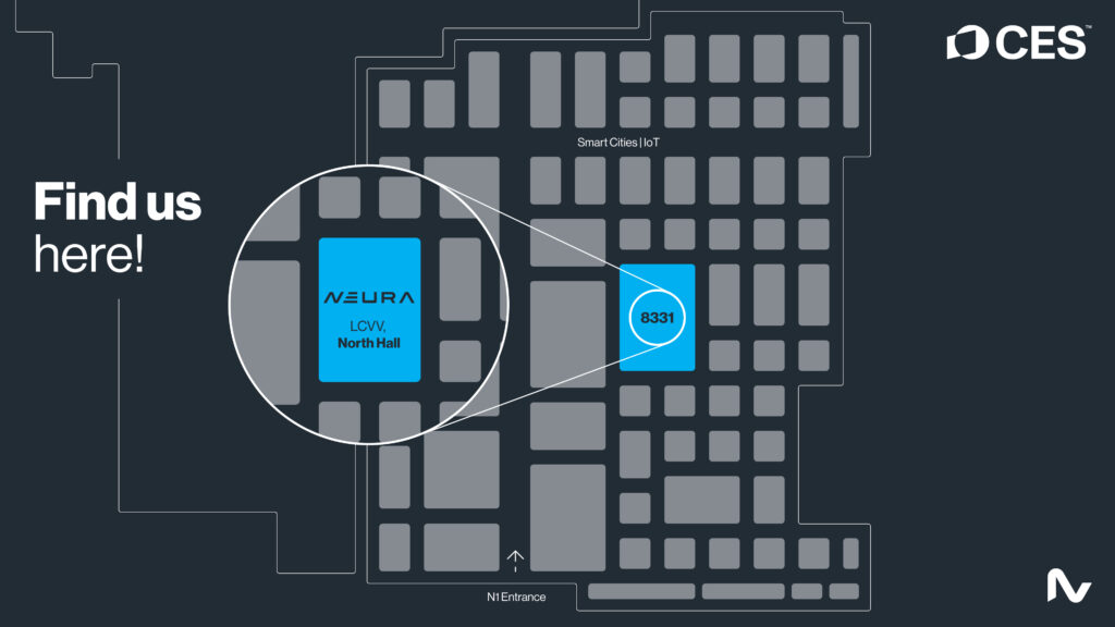 CES NEURA Robotics Booth Plan