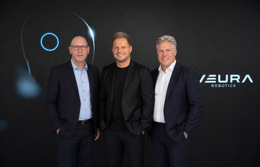 from left to right Adlatus Stefan Erhardt, NEURA-Robotics David Reger, NEURA Mobile Robots Andreas Lindemann