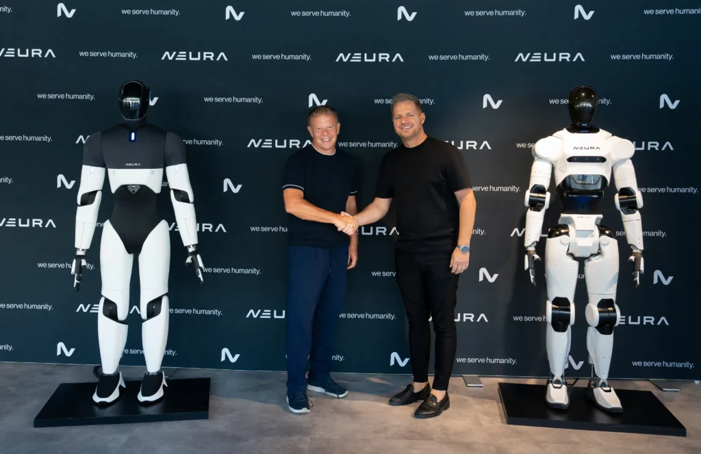 NEURA and SECO CEOs handshake