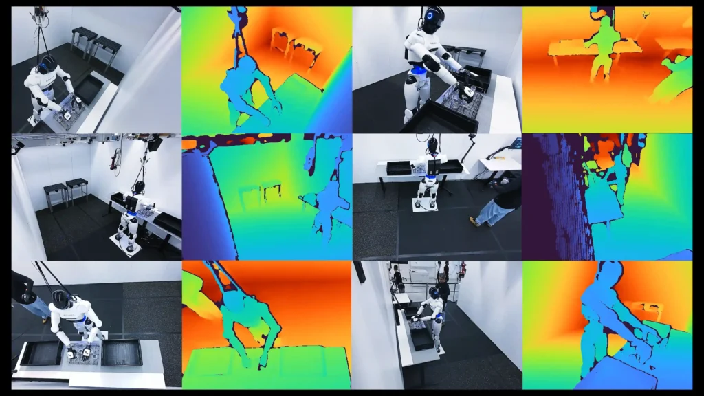 thermal camera capturing robot surrounding data
